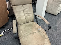 Fauteuil mees elektrisch, microvezel taupe - afbeelding 6 van  7