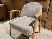 Fauteuil met armleuning aj living, taupe/beige - afbeelding 2 van  5