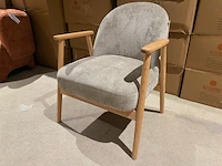 Fauteuil met armleuning aj living, taupe/beige