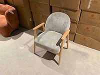 Fauteuil met armleuning aj living, taupe/beige - afbeelding 4 van  5