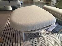 Fauteuil met footrest, vincent sheppard, kodo lounge chair, dune white - afbeelding 1 van  3