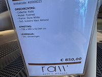 Fauteuil met footrest, vincent sheppard, kodo lounge chair, dune white - afbeelding 2 van  3
