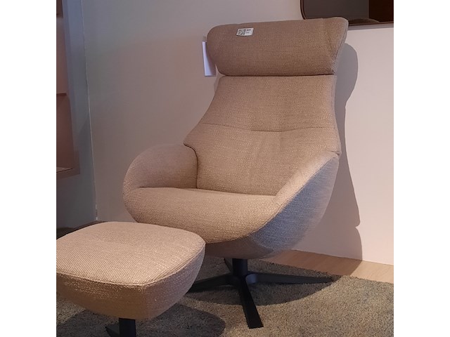 Fauteuil met footstool conform, globe, taupe - afbeelding 9 van  14
