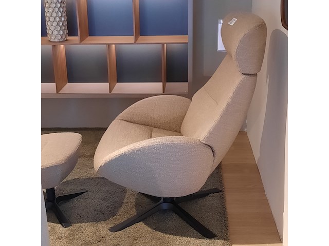 Fauteuil met footstool conform, globe, taupe - afbeelding 11 van  14