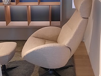 Fauteuil met footstool conform, globe, taupe - afbeelding 11 van  14