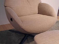 Fauteuil met footstool conform, globe, taupe - afbeelding 13 van  14