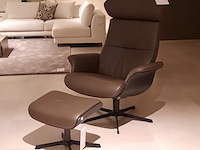 Fauteuil met footstool conform, timeout large, bruin - afbeelding 1 van  9