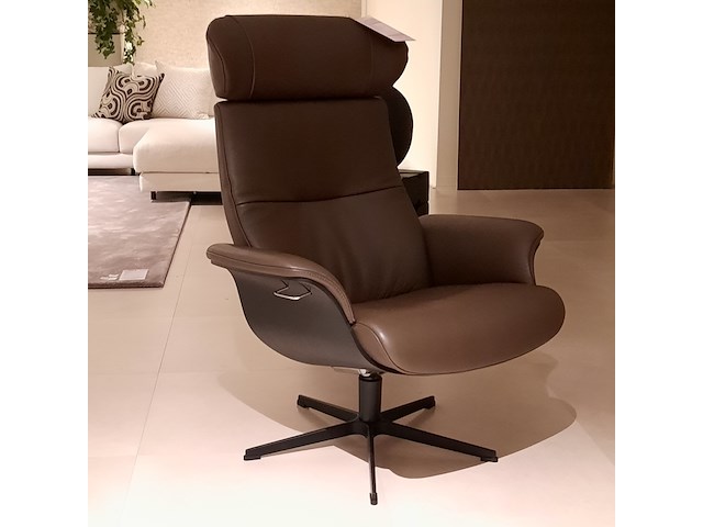 Fauteuil met footstool conform, timeout large, bruin - afbeelding 4 van  9