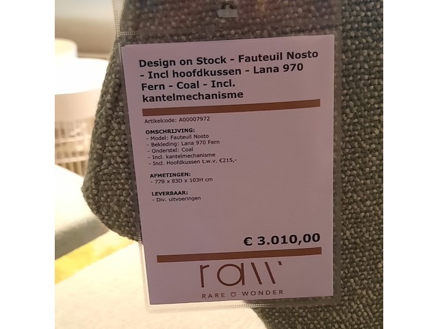 Fauteuil met footstool design on stock, nosto, inclusief hoofdkussen - afbeelding 4 van  11
