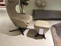 Fauteuil met footstool leolux, caruzzo plus, koala, draaibaar en verstelbaar - afbeelding 1 van  9
