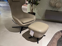 Fauteuil met footstool leolux, caruzzo plus, koala, draaibaar en verstelbaar - afbeelding 4 van  9