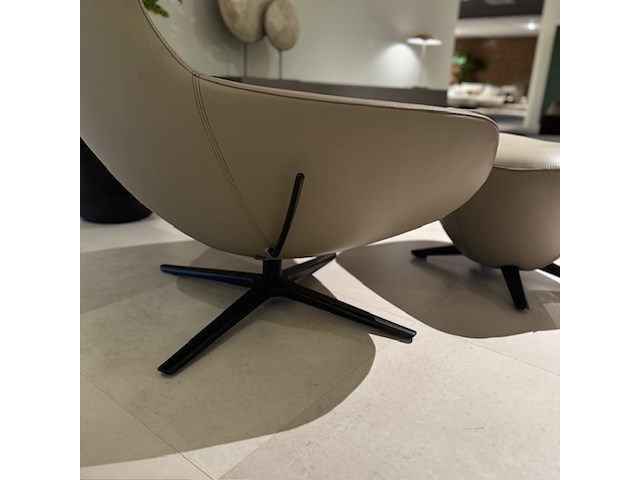 Fauteuil met footstool leolux, caruzzo plus, koala, draaibaar en verstelbaar - afbeelding 5 van  9
