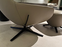 Fauteuil met footstool leolux, caruzzo plus, koala, draaibaar en verstelbaar - afbeelding 5 van  9