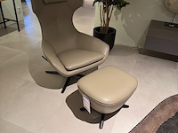 Fauteuil met footstool leolux, caruzzo plus, koala, draaibaar en verstelbaar - afbeelding 8 van  9