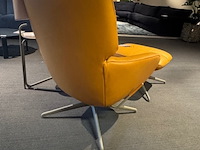 Fauteuil met footstool leolux, lodey, brandy, draaibaar en verstelbaar - afbeelding 7 van  7