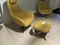 Fauteuil met footstool pode, spot two, draaibaar - afbeelding 1 van  10