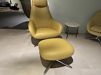 Fauteuil met footstool pode, spot two, draaibaar - afbeelding 5 van  10
