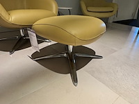 Fauteuil met footstool pode, spot two, draaibaar - afbeelding 6 van  10