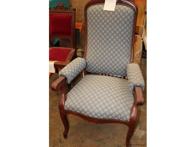 Fauteuil met hoge rug en armleuningen - afbeelding 1 van  3