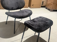 Fauteuil met voetenbank homebound, pip, zwart - afbeelding 3 van  5