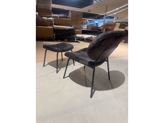 Fauteuil met voetenbank homebound, pip, zwart - afbeelding 5 van  5