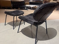 Fauteuil met voetenbank homebound, pip, zwart - afbeelding 5 van  5