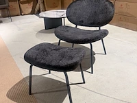 Fauteuil met voetenbank homebound, pip, zwart - afbeelding 2 van  5
