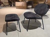 Fauteuil met voetenbank homebound, pip, zwart - afbeelding 4 van  5