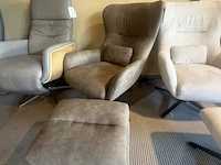 Fauteuil met voetenbank, relaxfauteuil aj living, stone - afbeelding 4 van  5