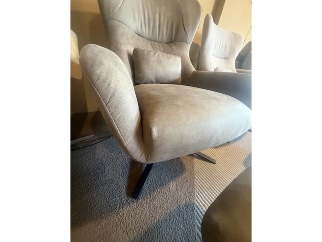 Fauteuil met voetenbank, relaxfauteuil aj living, stone - afbeelding 5 van  5