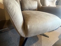 Fauteuil met voetenbank, relaxfauteuil aj living, stone - afbeelding 5 van  5