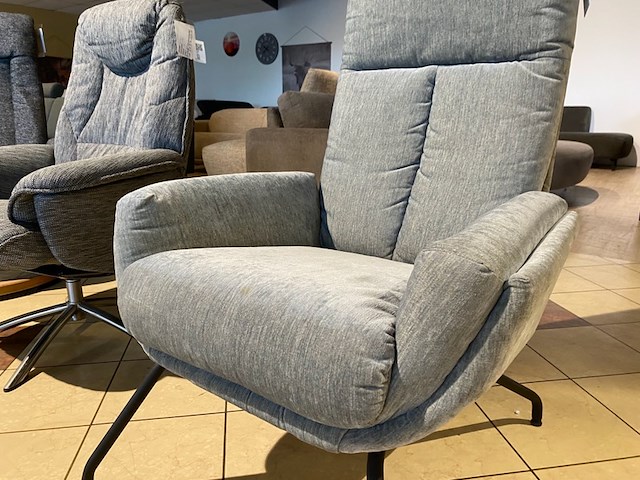 Fauteuil, mint/grijs - afbeelding 2 van  4