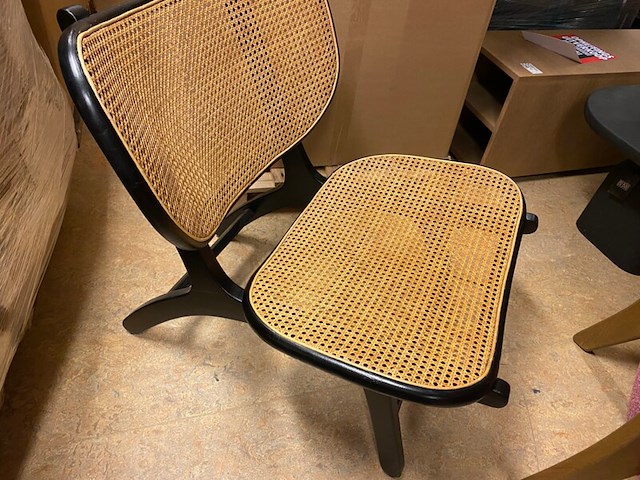 Fauteuil, must living, orion, zwart/beige, 78x69x83cm - afbeelding 3 van  5
