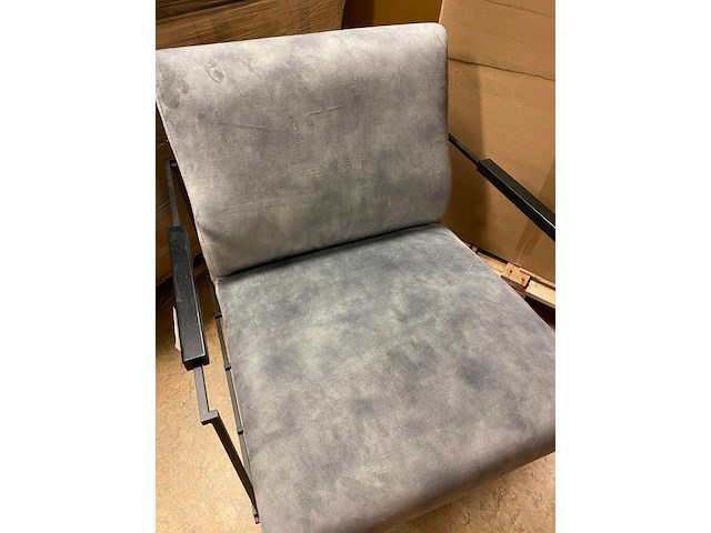 Fauteuil, passe partour, box, grijs, 80 x 80 x 67 cm - afbeelding 2 van  4