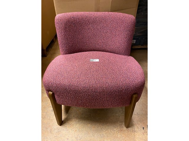 Fauteuil, passe partout, azul, roze, 75x74x66cm - afbeelding 1 van  4