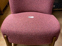 Fauteuil, passe partout, azul, roze, 75x74x66cm - afbeelding 1 van  4