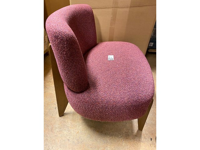 Fauteuil, passe partout, azul, roze, 75x74x66cm - afbeelding 2 van  4