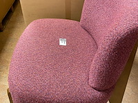 Fauteuil, passe partout, azul, roze, 75x74x66cm - afbeelding 4 van  4