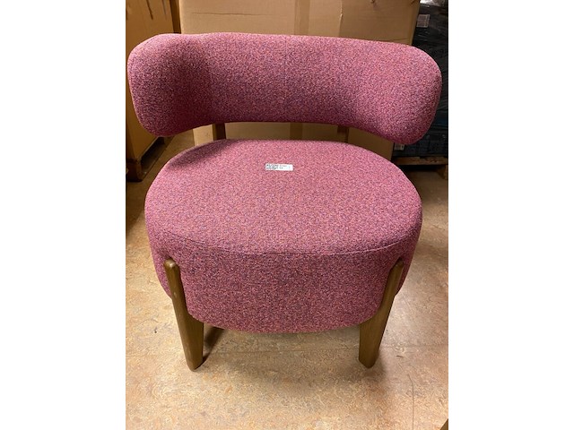Fauteuil, passe partout, taza, roze, 74x71x67cm - afbeelding 1 van  4