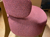 Fauteuil, passe partout, taza, roze, 74x71x67cm - afbeelding 2 van  4