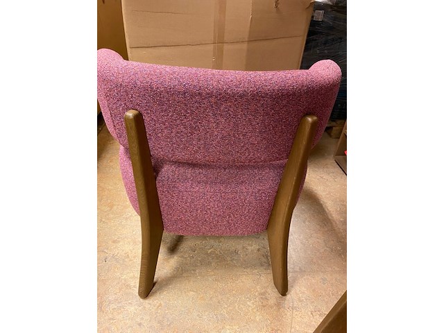 Fauteuil, passe partout, taza, roze, 74x71x67cm - afbeelding 3 van  4