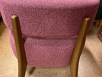 Fauteuil, passe partout, taza, roze, 74x71x67cm - afbeelding 3 van  4