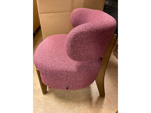 Fauteuil, passe partout, taza, roze, 74x71x67cm - afbeelding 4 van  4