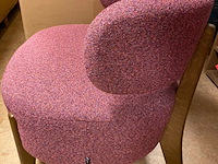 Fauteuil, passe partout, taza, roze, 74x71x67cm - afbeelding 4 van  4