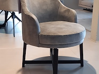 Fauteuil passepartout, lamos, zwart/velvet steel, draaibaar - afbeelding 3 van  8