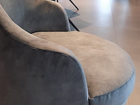 Fauteuil passepartout, lamos, zwart/velvet steel, draaibaar - afbeelding 5 van  8