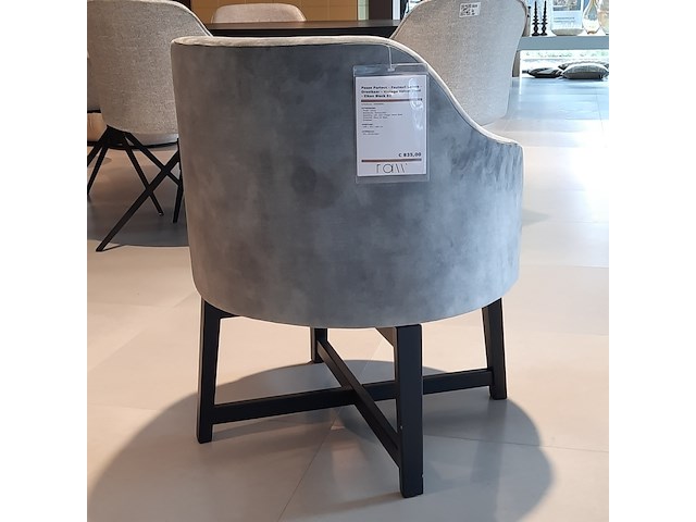 Fauteuil passepartout, lamos, zwart/velvet steel, draaibaar - afbeelding 6 van  8