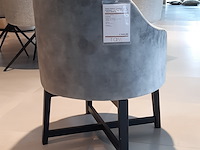 Fauteuil passepartout, lamos, zwart/velvet steel, draaibaar - afbeelding 6 van  8
