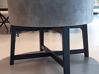 Fauteuil passepartout, lamos, zwart/velvet steel, draaibaar - afbeelding 7 van  8
