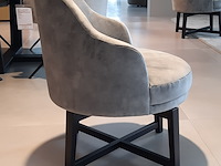 Fauteuil passepartout, lamos, zwart/velvet steel, draaibaar - afbeelding 3 van  7